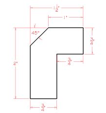 Angled Light Rail Mouldings