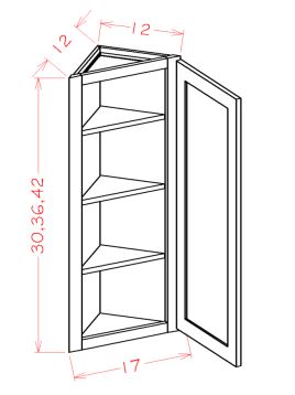 Angel Wall Single Door Specialty Wall Cabinets