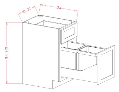 Trash Can Pullout Base Kits