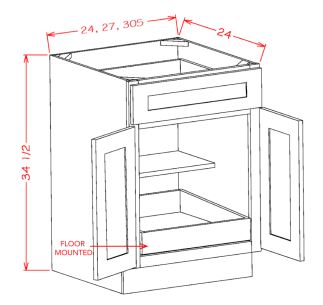 Single Rollout Shelf Base Kits