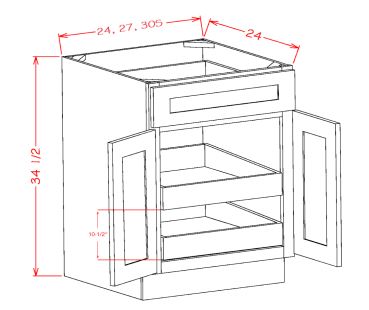 Double Rollout Shelf Base Kits