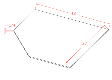 Sink Bases-Diagonal Sink Floor