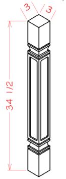 Square Decorative Leg