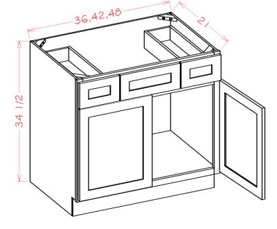 Double Doors Vanity Combination Cabinets