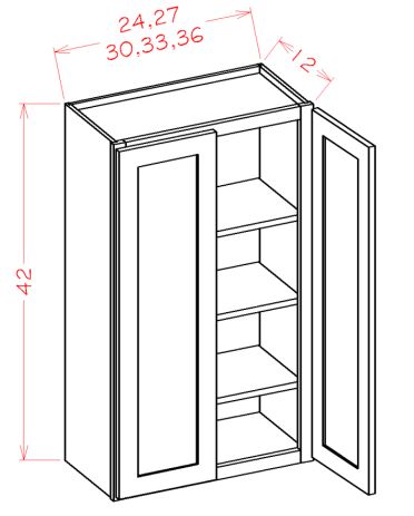 Double Door Wall Cabinets - 42