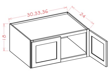 Refrigerator Wall Cabinets - 18