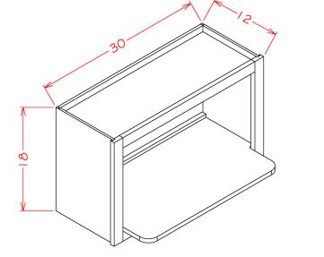 Specialty Wall Microwave Cabinet Kits