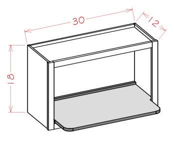 Wall Microwave Shelf Kit
