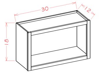 Specialty Wall Open Cabinets